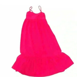 See You Monday bright pink Maxi Dress